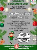 Marché de NOEL avec présence de SAINT NICOLAS