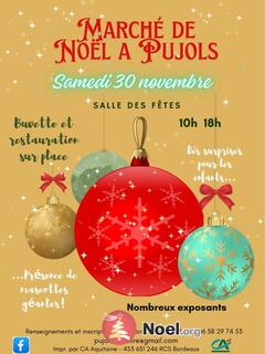 Photo du marché de Noël Marche de noel de pujols 33350