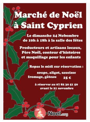 Marché de Noël st cyprien