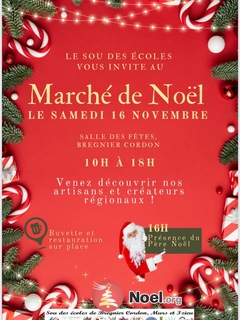 Photo du marché de Noël Marcher de Noël du sou des écoles