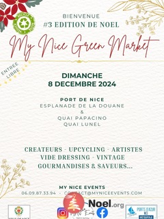 Photo du marché de Noël 'My Nice Green Market' créateurs, vide dressing, vinyles etc