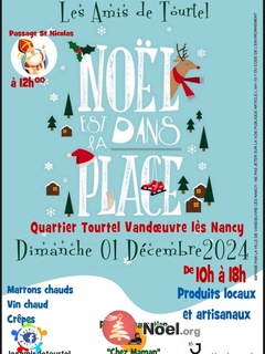 Photo du marché de Noël Noël est dans la place , marché de Noël des Amis de Tourtel