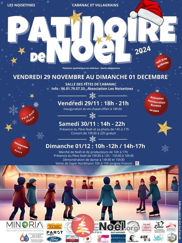 Patinoire de noel et marche de noel