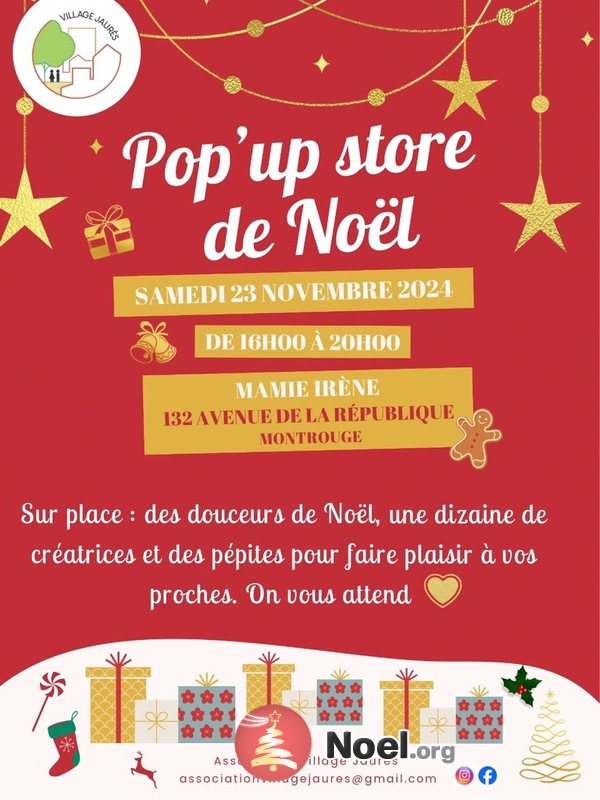 Pop’up store de Noël chez Mamie Irène