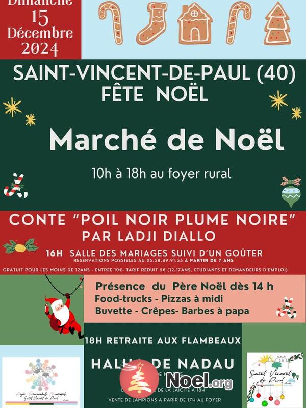 Saint Vincent de Paul (Landes) fête Noël- Marché de Noël