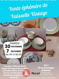 Vente éphémère de Noël de Vaisselle Vintage